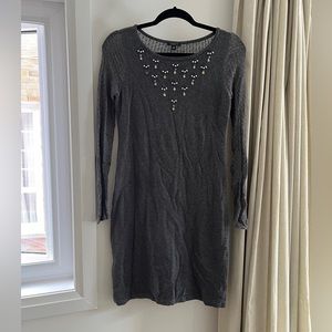 Wool with knit details - ann taylor dress